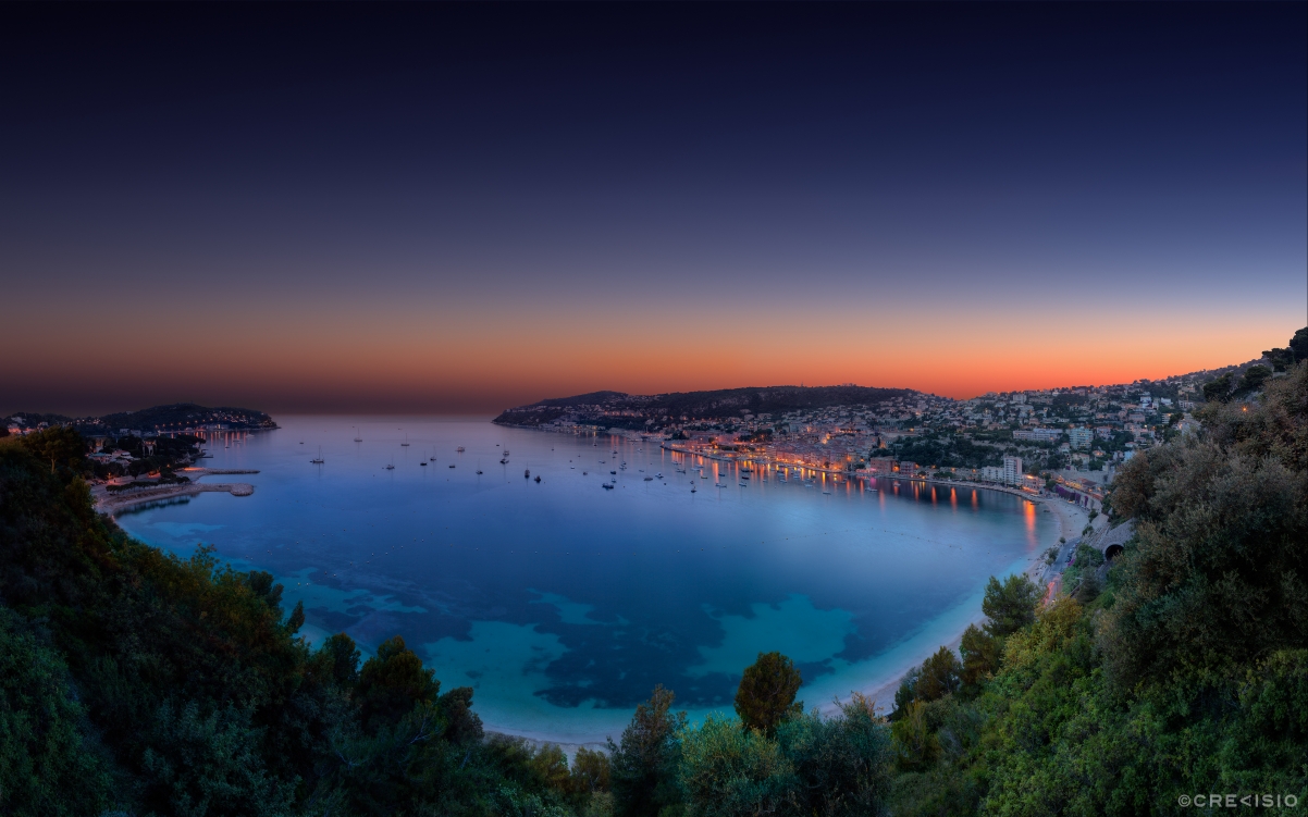 Villefranche-sur-Mer Kote 4K scenery