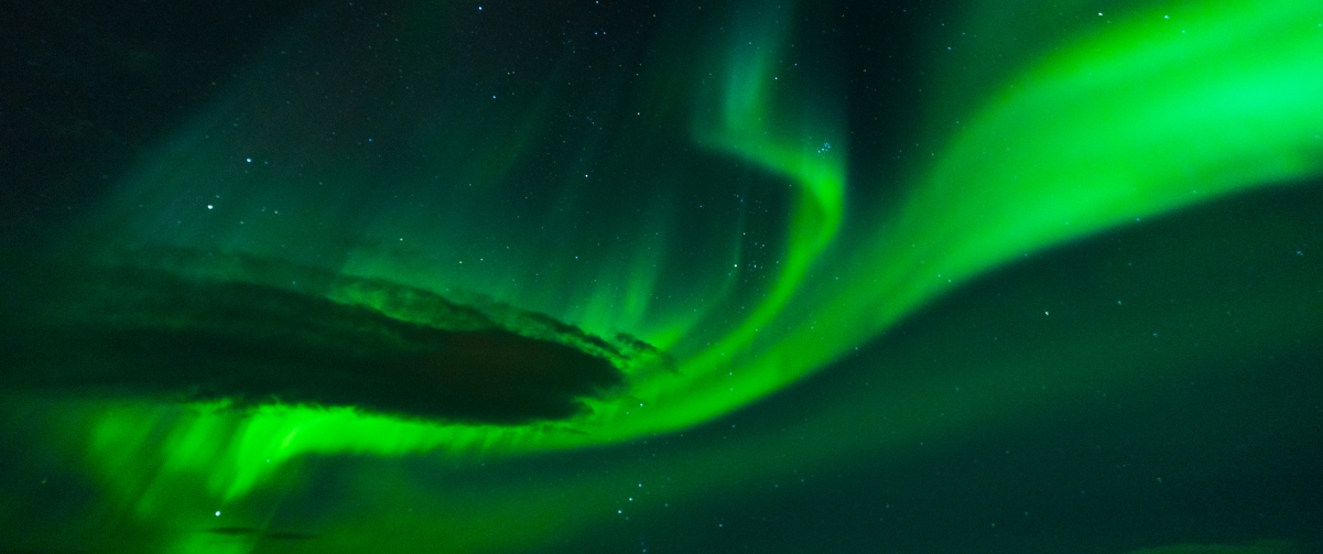 Nordic Sea Aurora Landscape 3440x1
