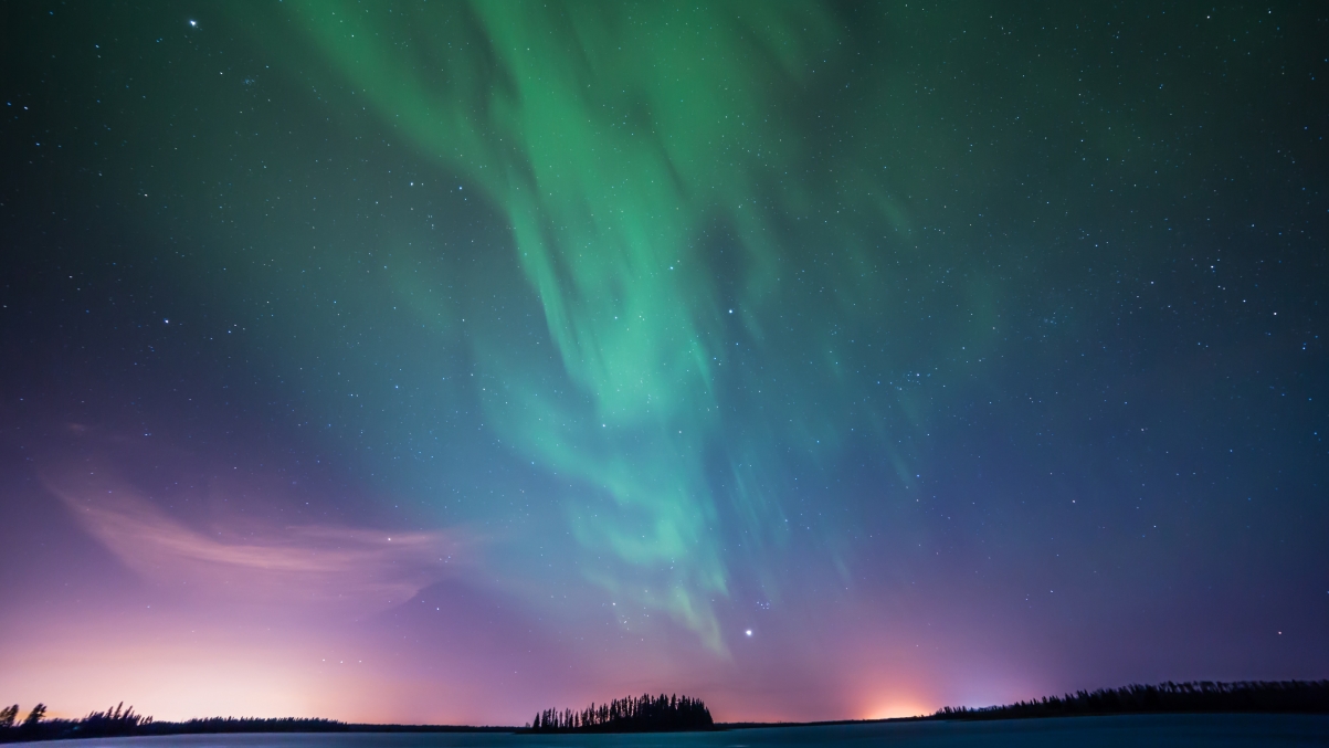 Northern lights starry sky 5k landscape wallpaper 51