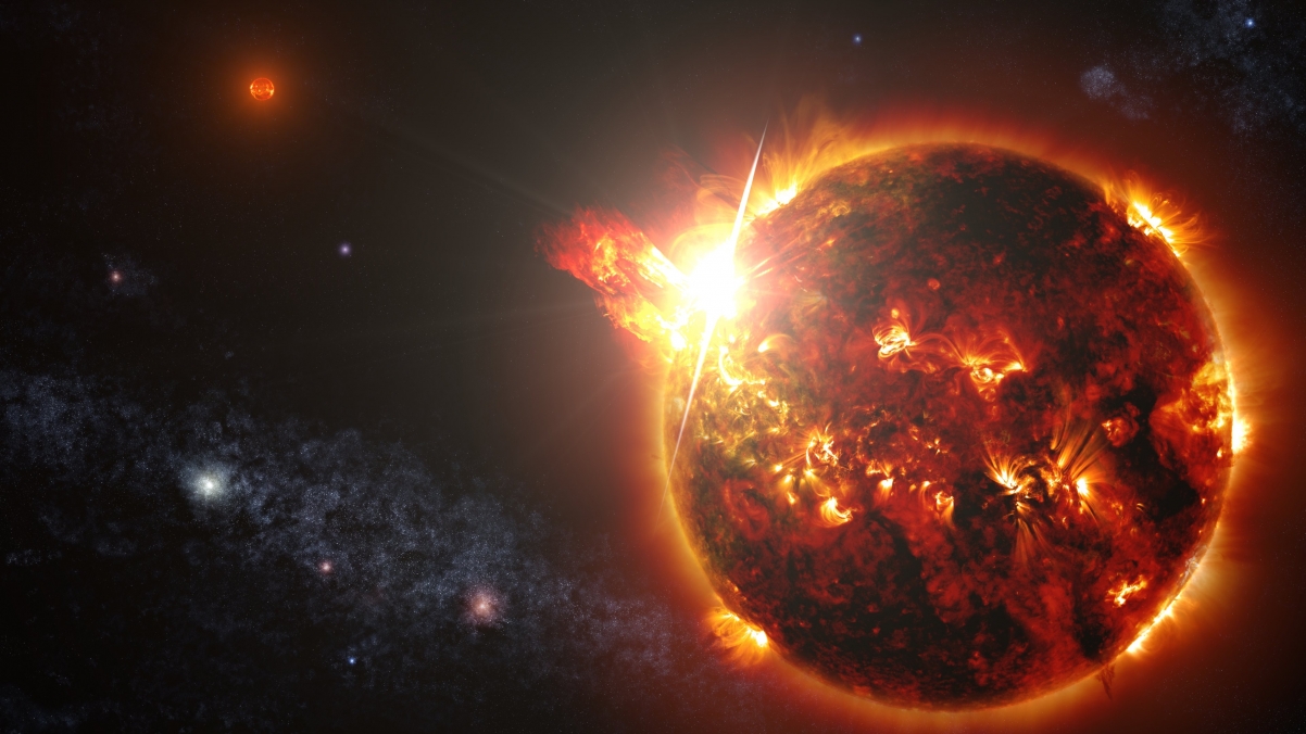 Exploding planet picture