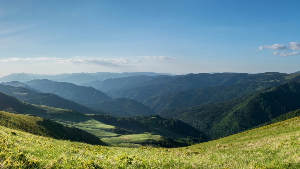4K wall of Pirin Mountain scenery in Bulgaria