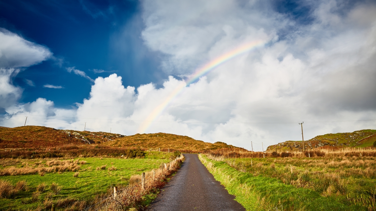 Irish Rainbow Land 4K Landscape Wall