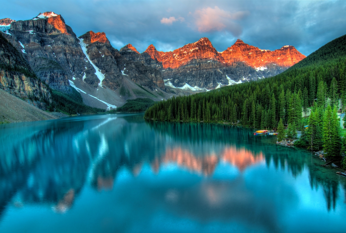 Beautiful blue in Banff, Alberta