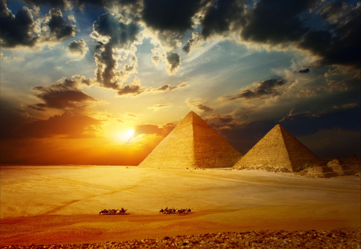 Egyptian pyramids 5k landscape pictures