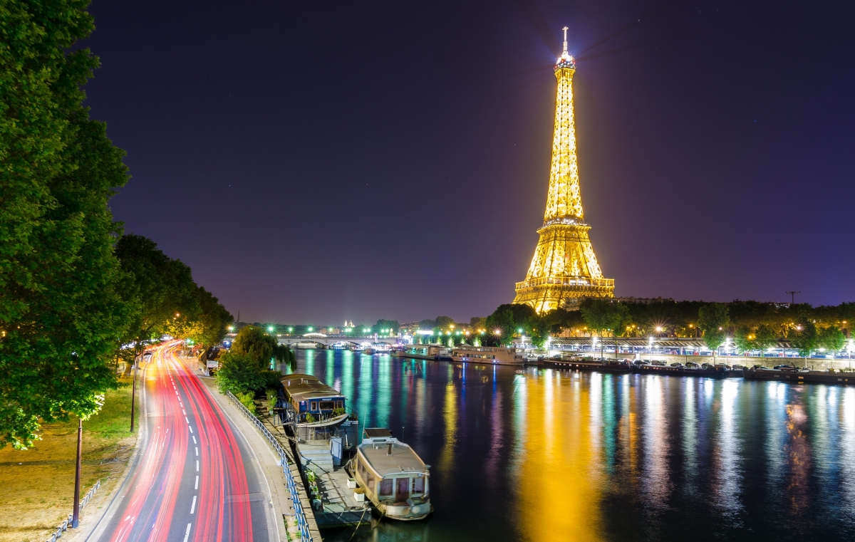 Eiffel Tower, River, French Bar