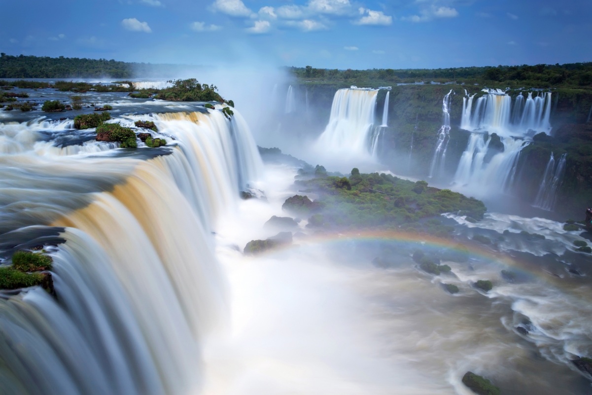 4K landscape of Iguazu Falls, Argentina