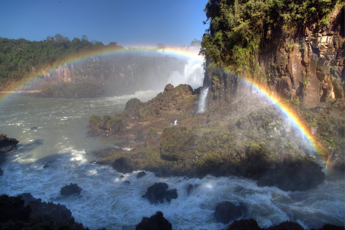 Rainbow at Iguazu Falls, Argentina