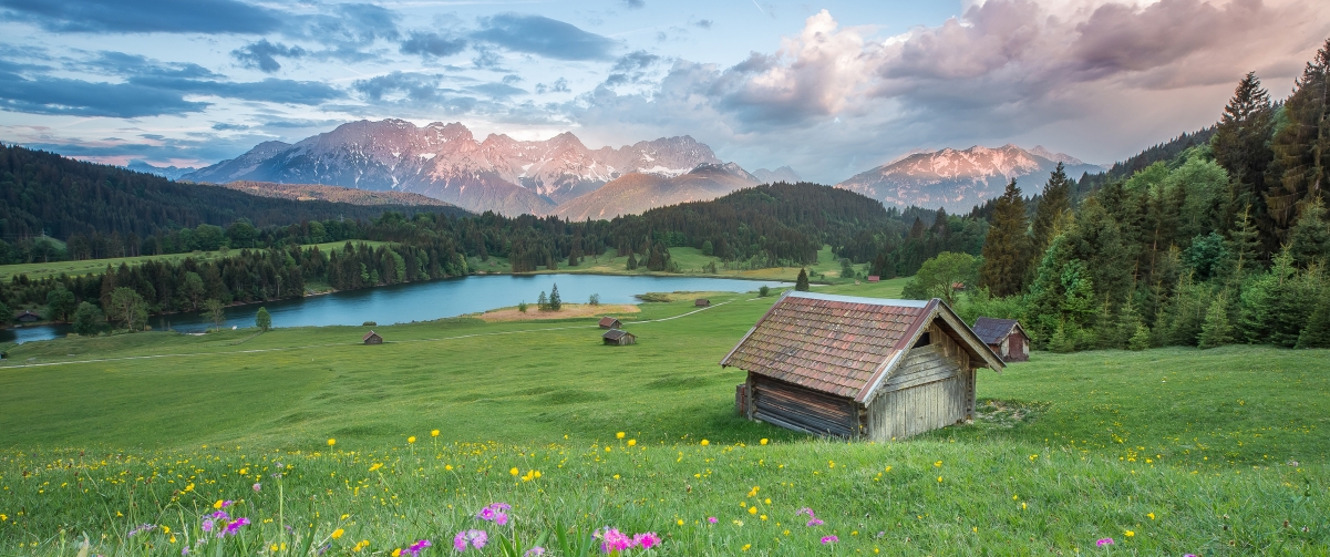 Alps natural scenery 3440x1