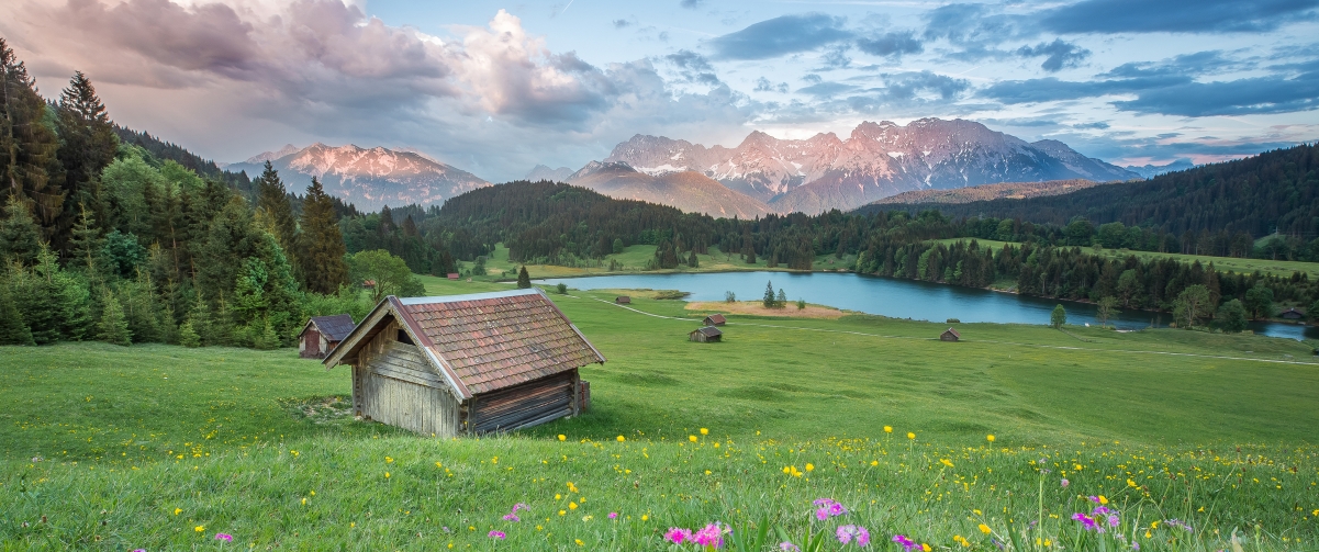 Alps landscape 3440x1