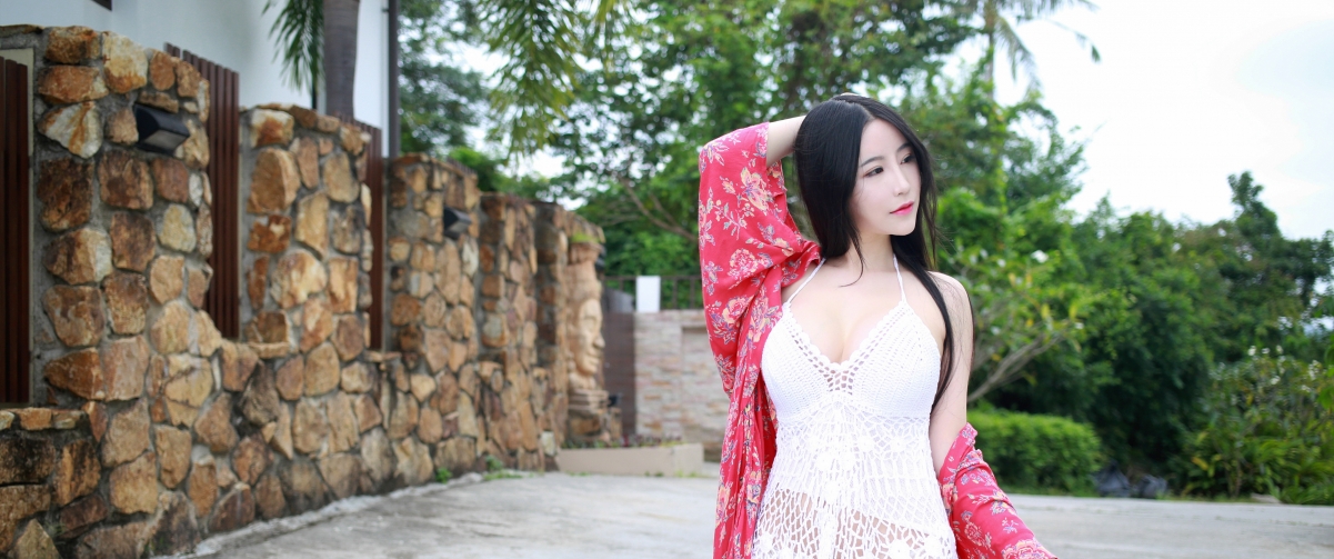 Xie Zhixin hollow pajamas beauty 344