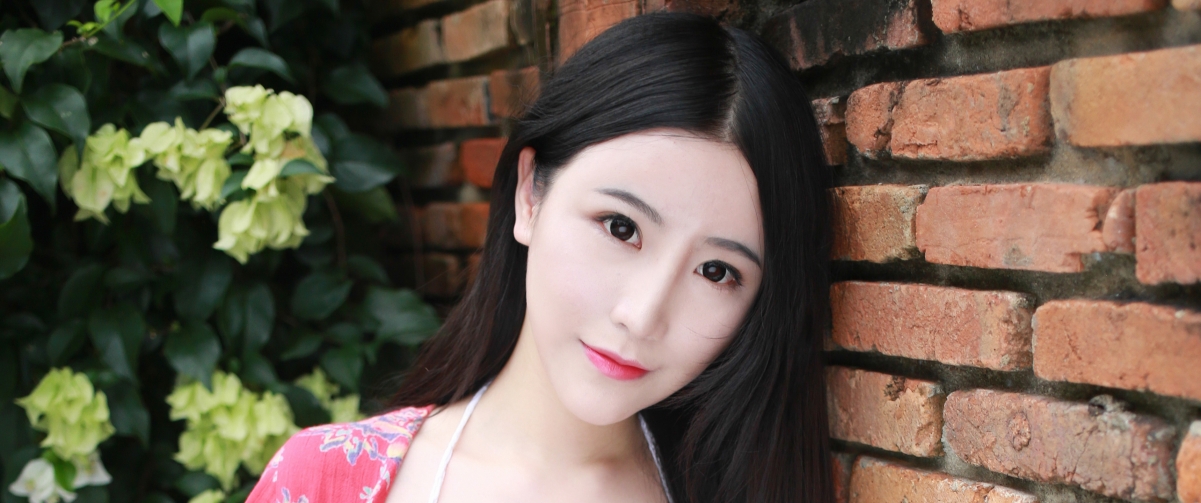 Xie Zhixin Outdoor Long Haired Beauty 344