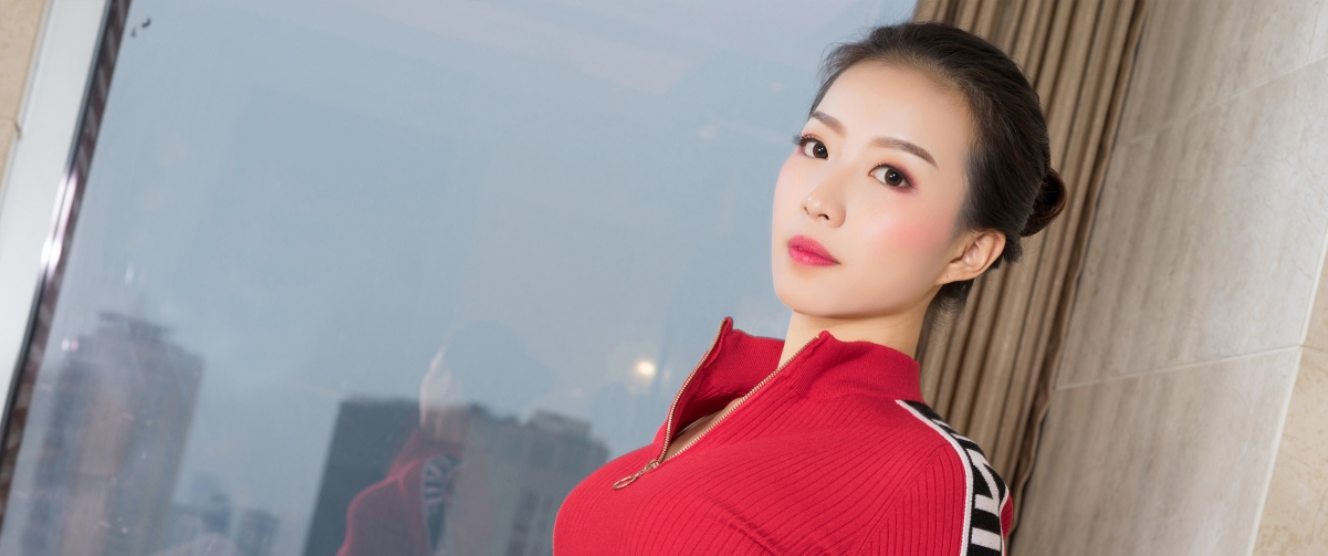Kohane red sweater seductive beauty 3