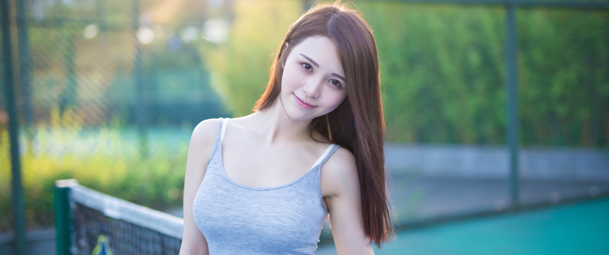 Temperament Long Hair Tennis Beauty 3440x1