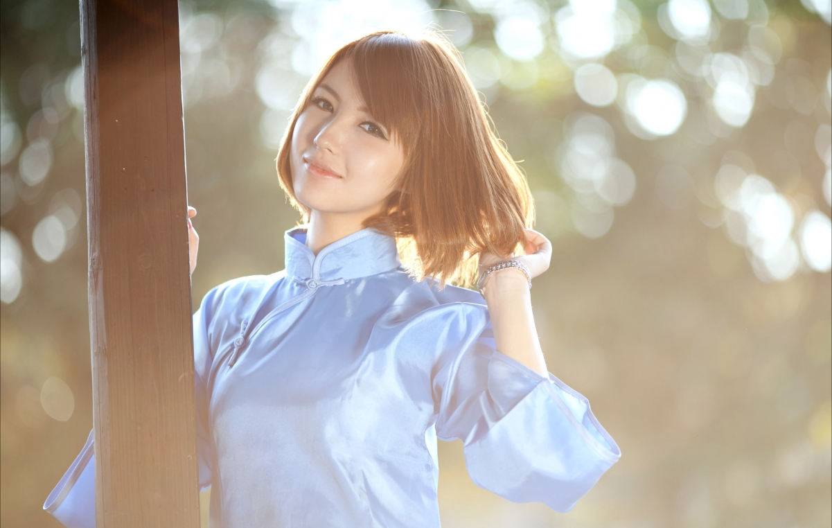 Cheongsam beauty 4K wallpaper