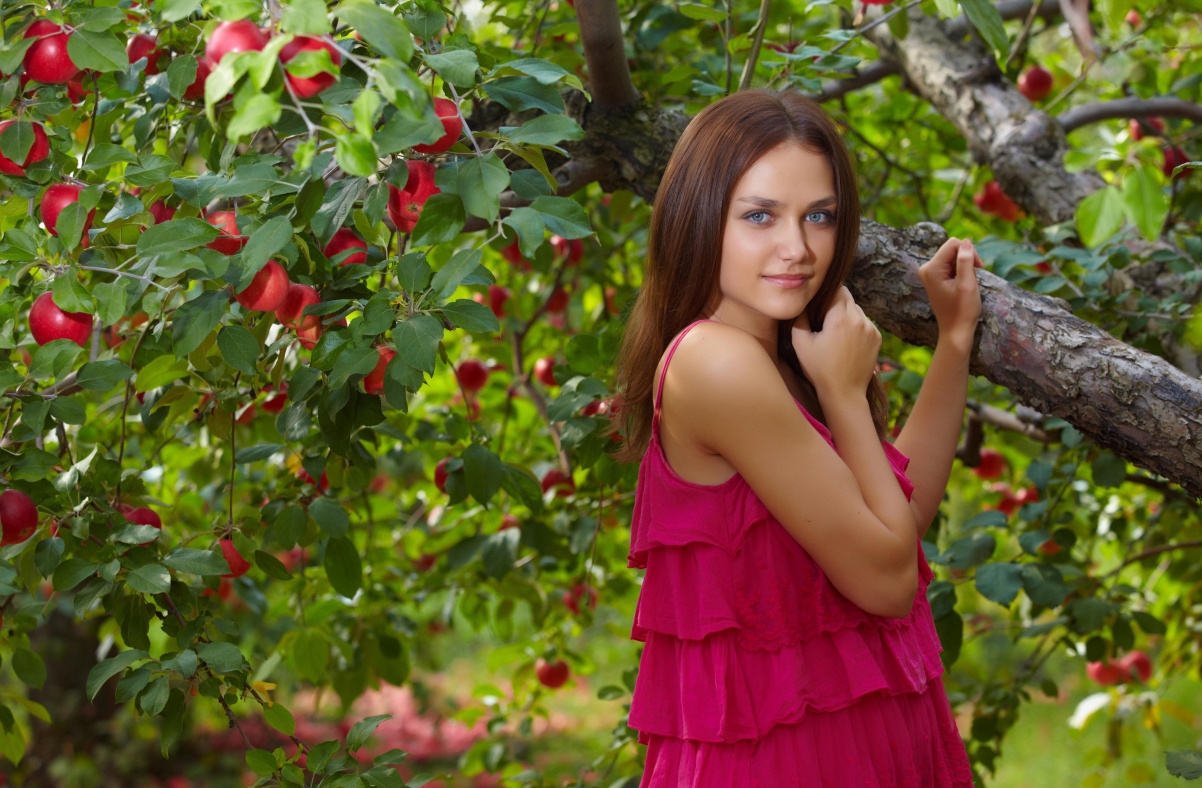 Apple Orchard Beauty 5K Wallpaper
