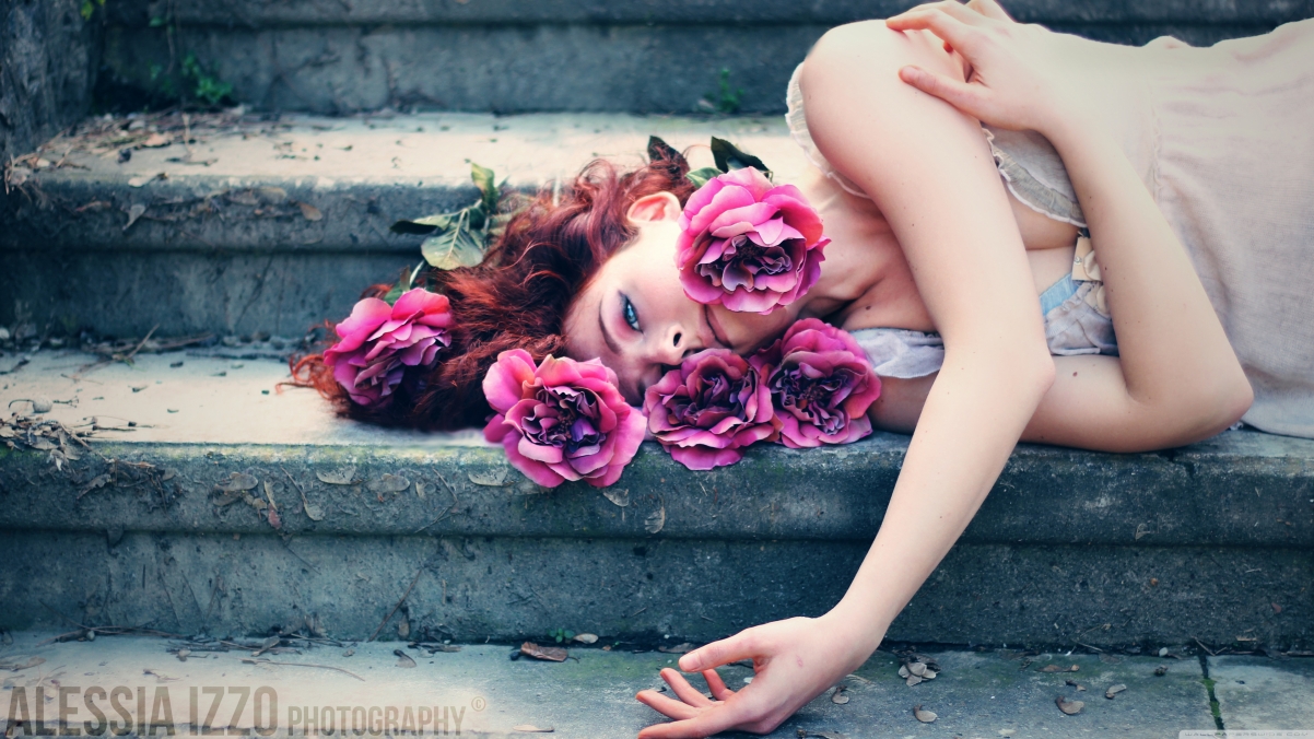 Rose Ladder Beauty Photography 4k