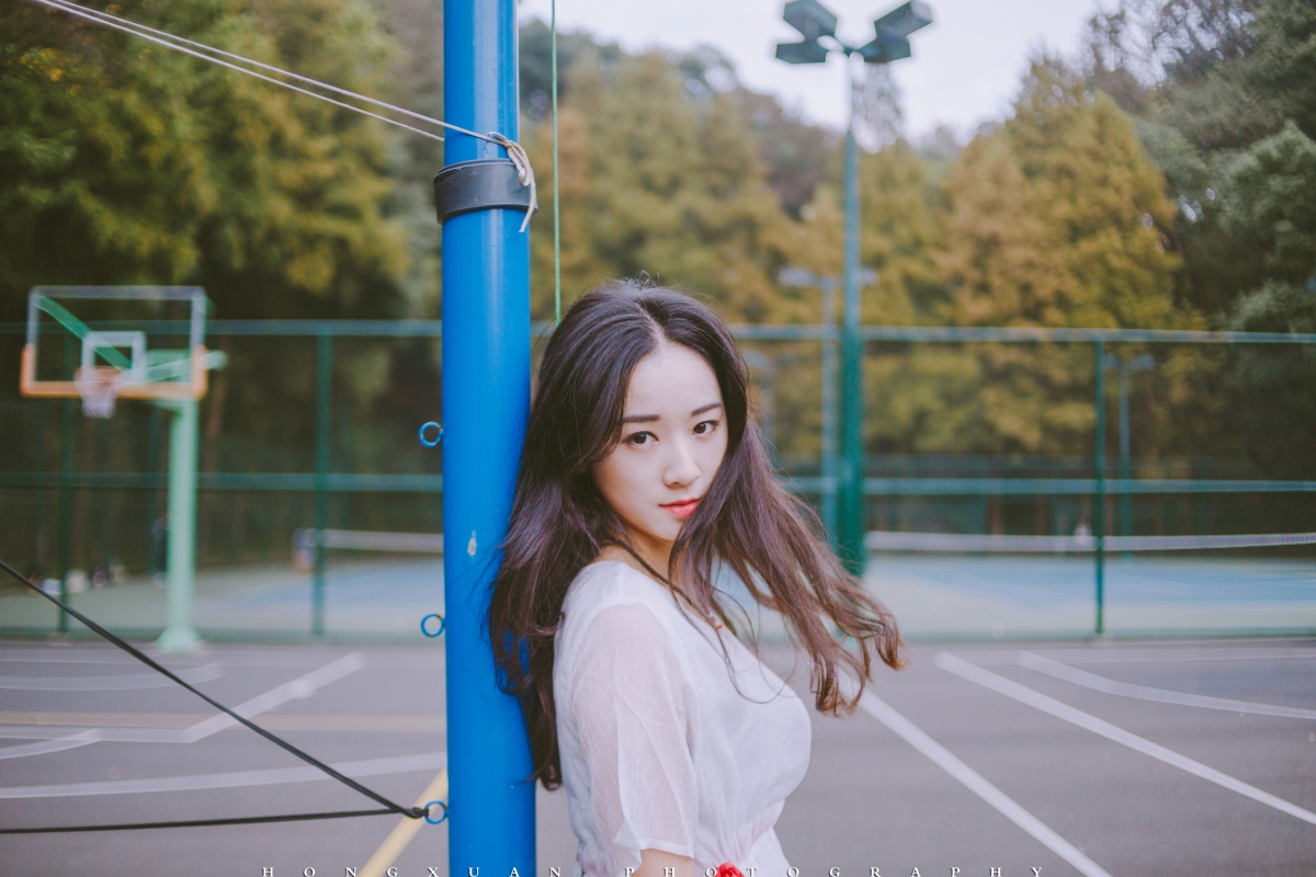 Basketball court beauty photography 4K wallpaper
