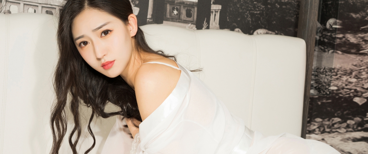 Home white pajamas seductive beauty ginger
