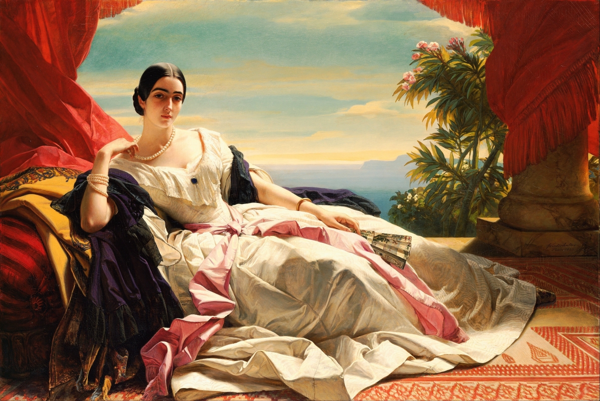 Franz Hall beauty portrait oil painting