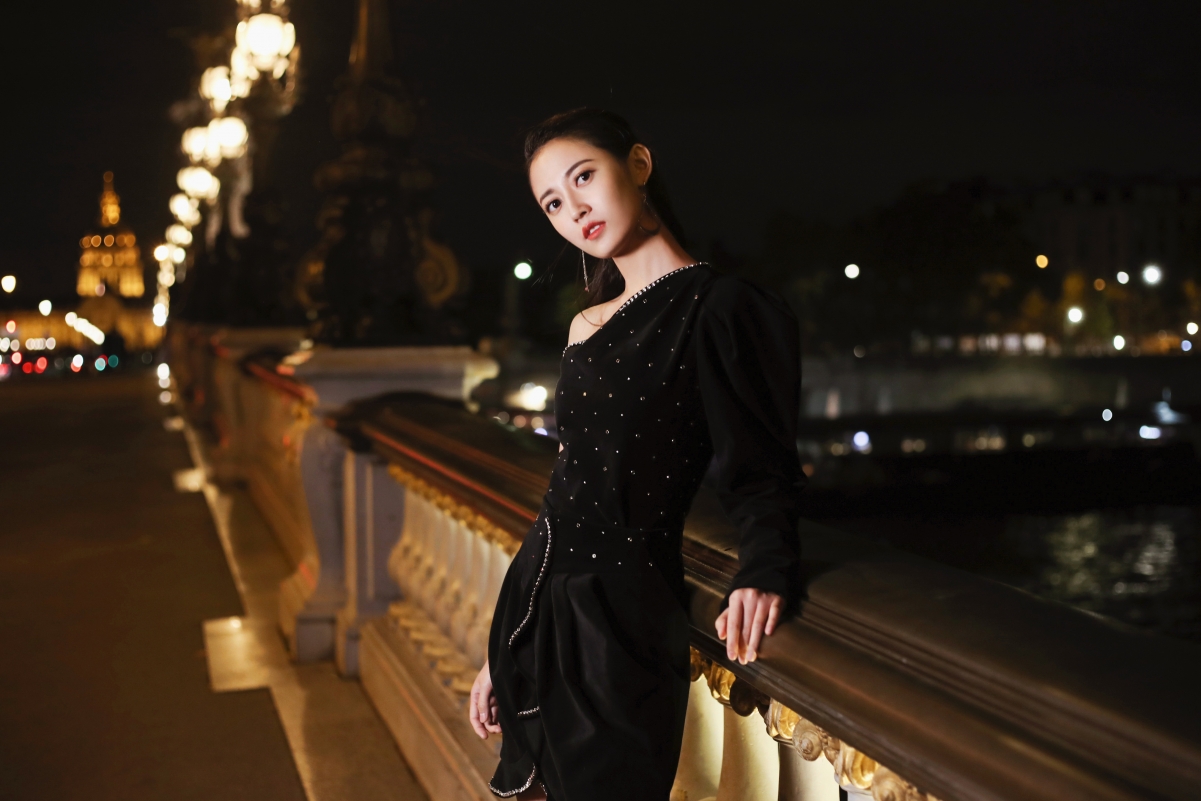 Chen Yuqi night fashion beauty 4k