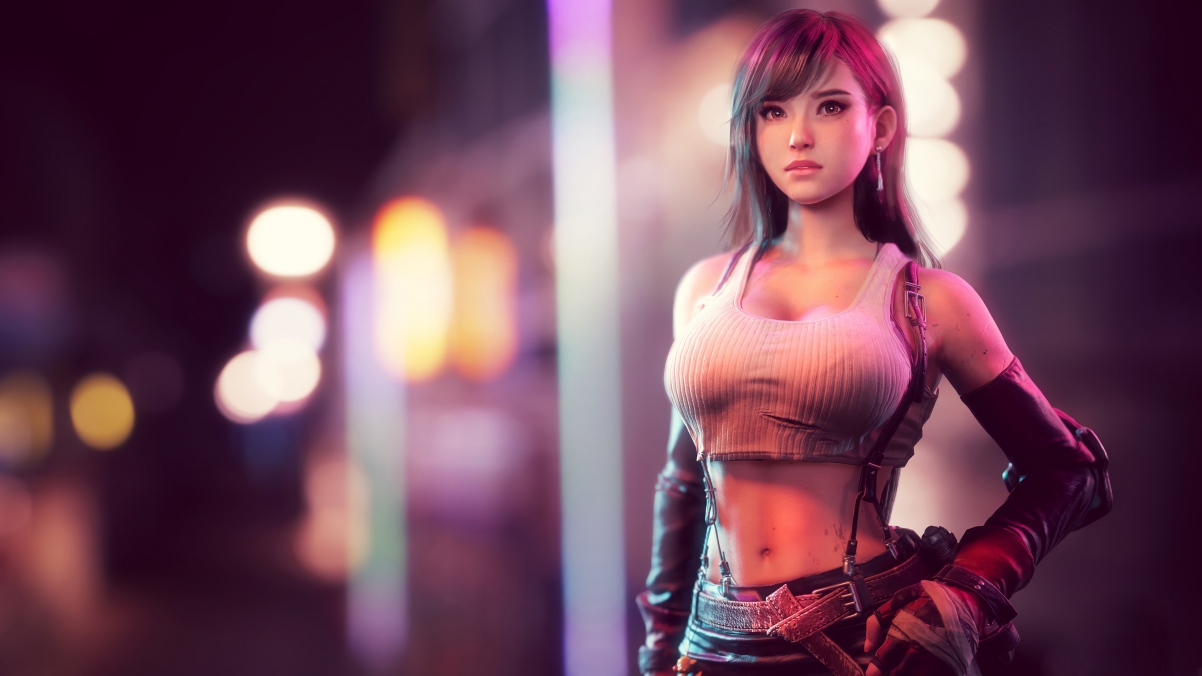 Final Fantasy Tifa 4k Game Beauty