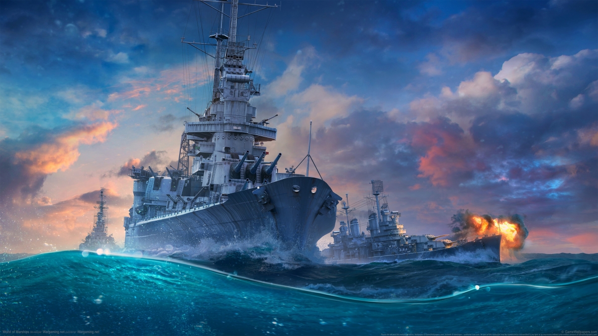 World of Warships 4k game wallpaper 3840