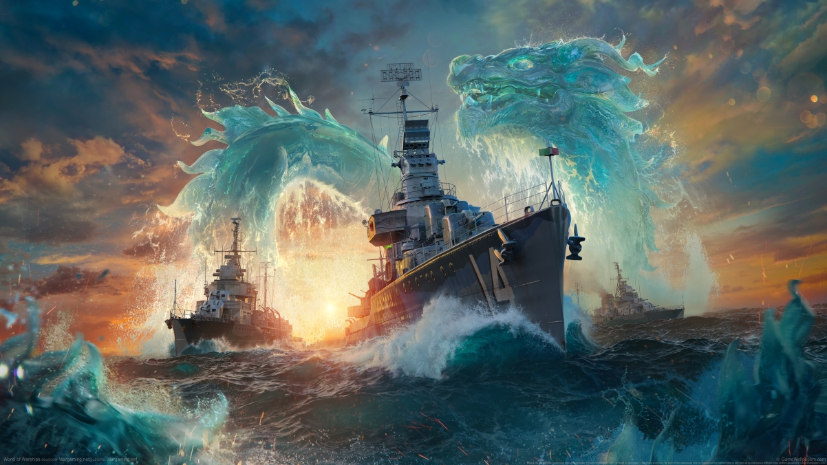 World of Warships 3840x2160 game wall