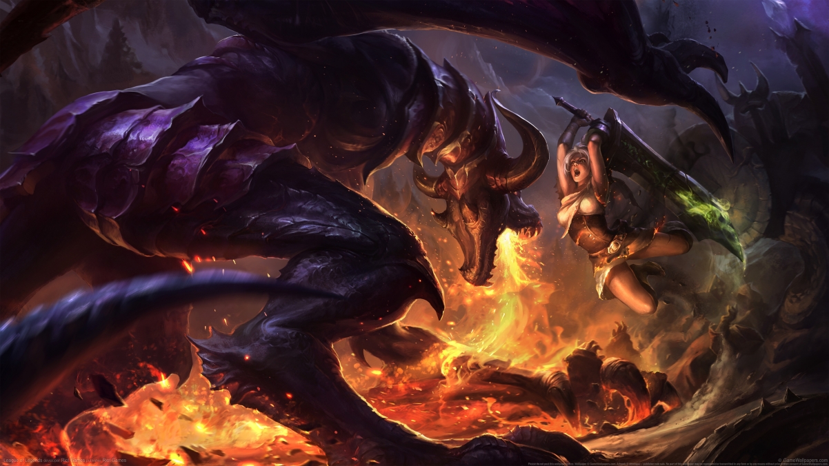 League of Legends Raven vs. Dragon Girl