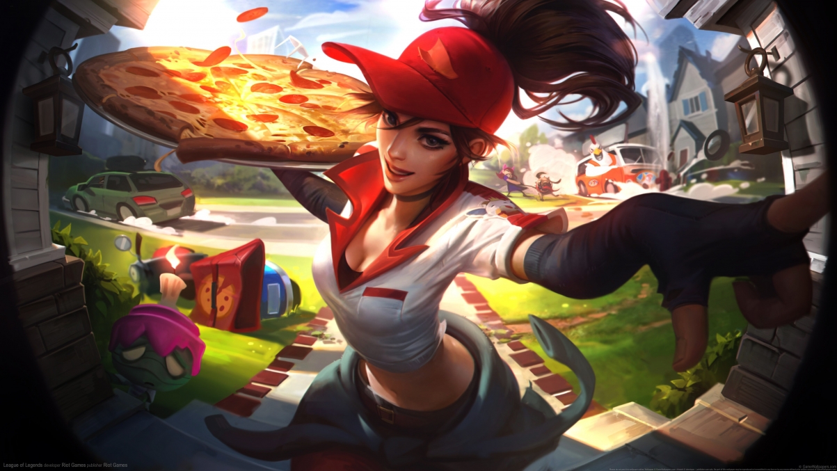 League of Legends Pizza Courier Sivi