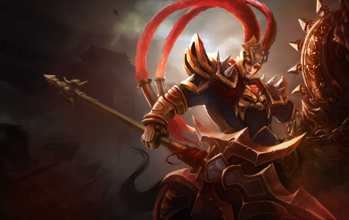 League of Legends Lu Bu Skin Original Painting 5K