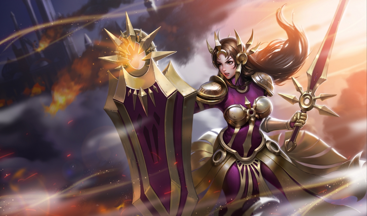 League of Legends Leona 4k ultra clear wall