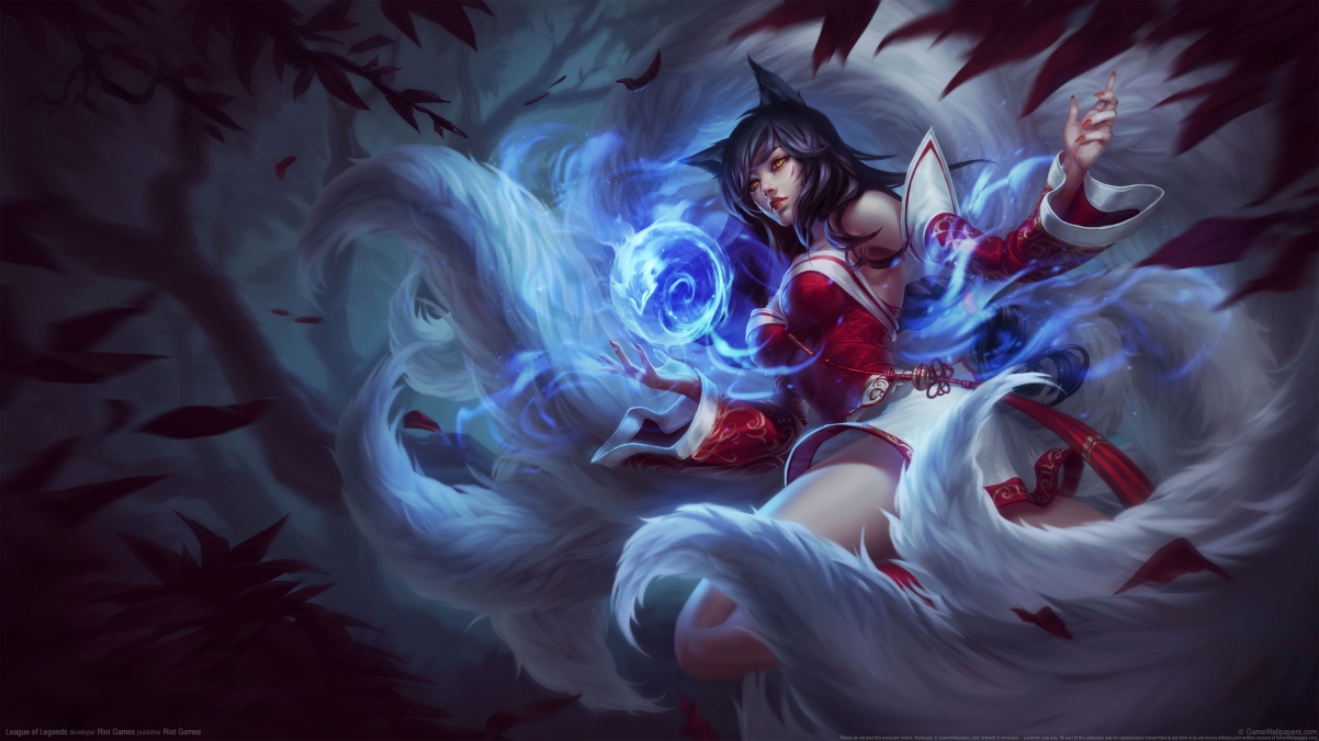 League of Legends Nine Tailed Demon Fox 4k
