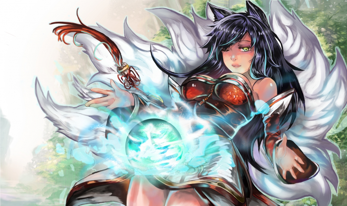 League of Legends Ari Original Painting 4K Wallpaper