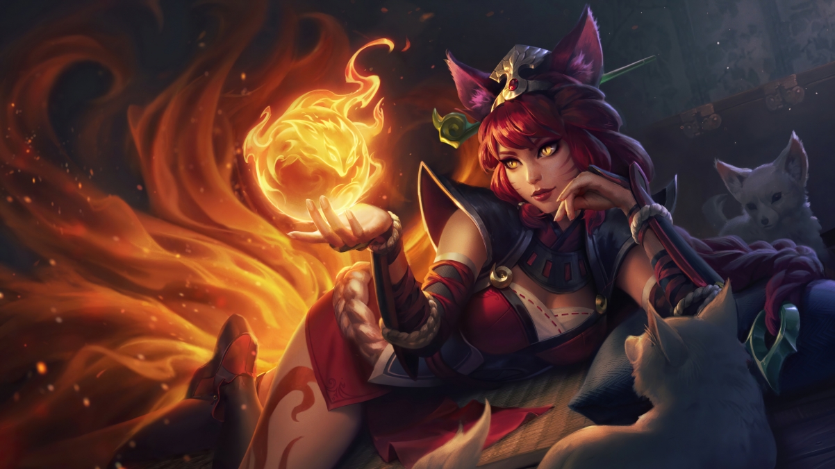 League of Legends lol illustration flame tail monster