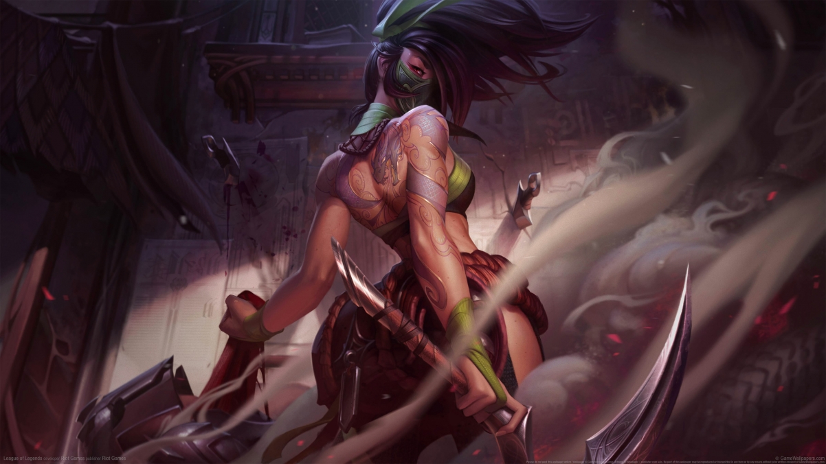 League of Legends LOL Akali 4k Wallpaper