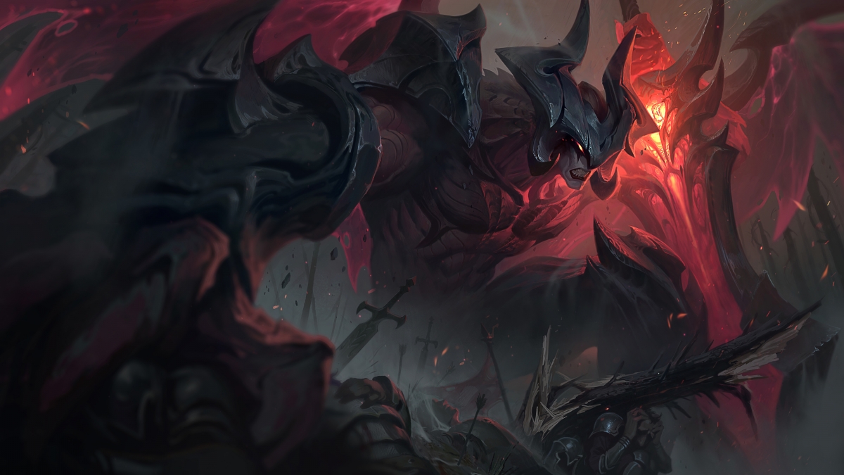League of Legends Darkborn Sword Demon Original Painting
