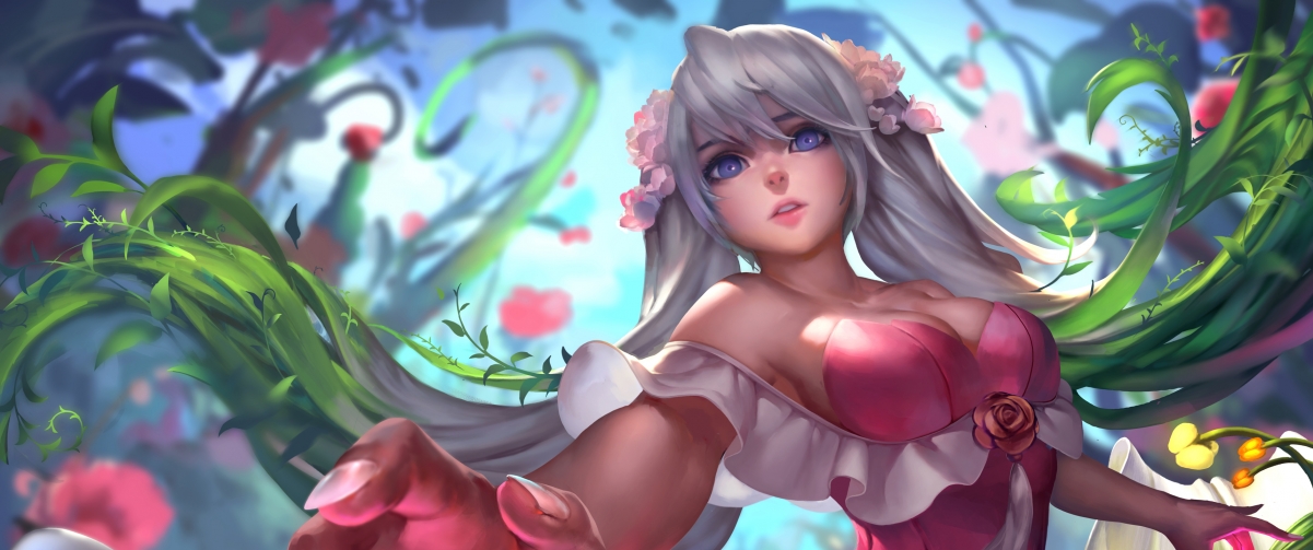 League of Legends lol piano girl 3440x1