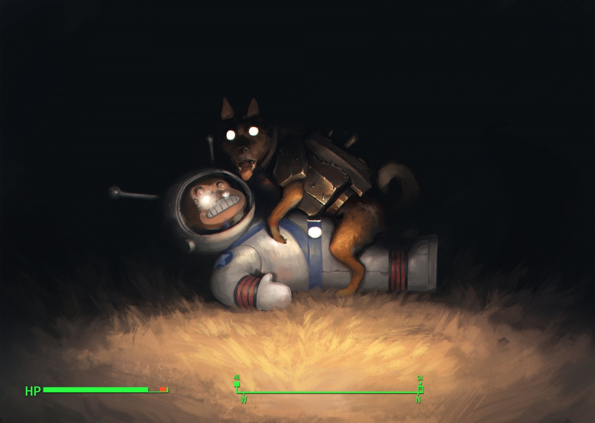 Night toy dog ​​monkey space suit