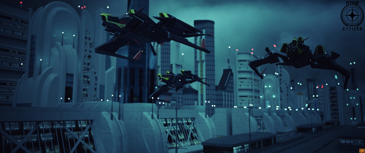 Star Citizen 3440x1440 Computer Wall