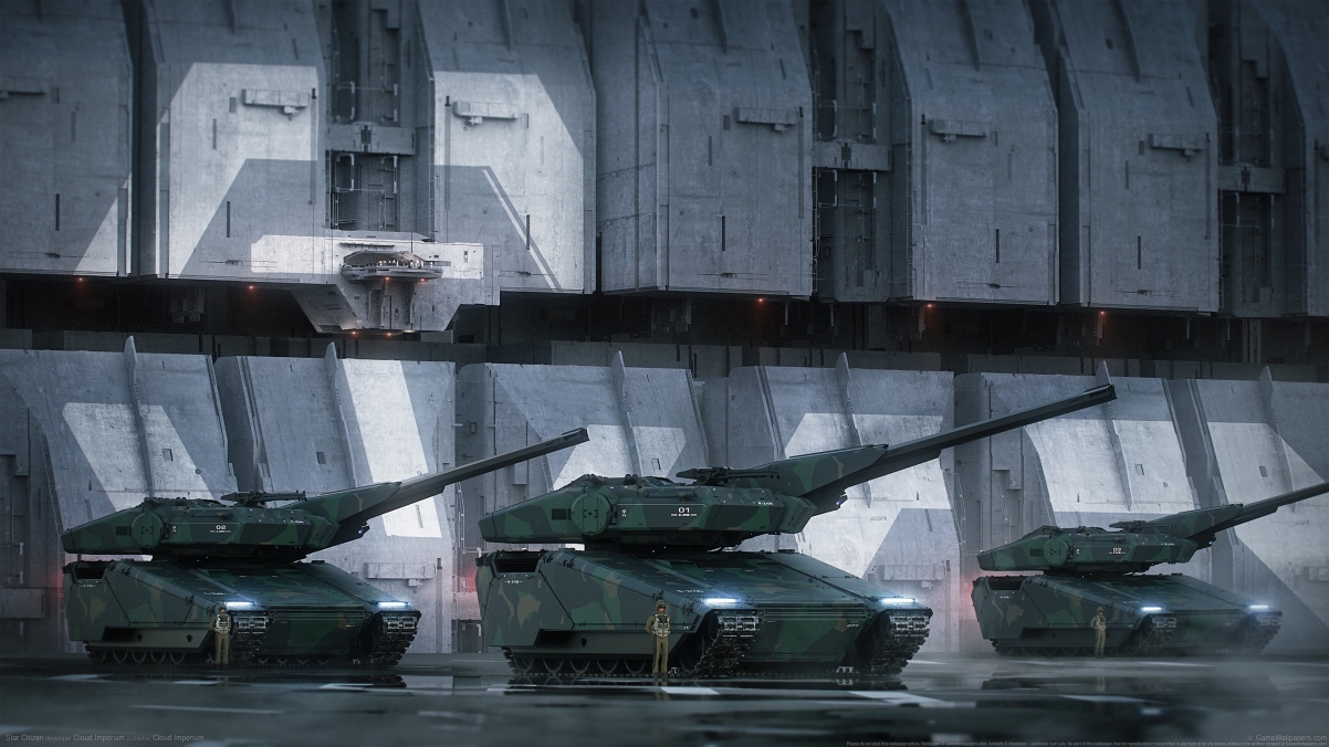 Star Citizen Tank 4K Game Wall