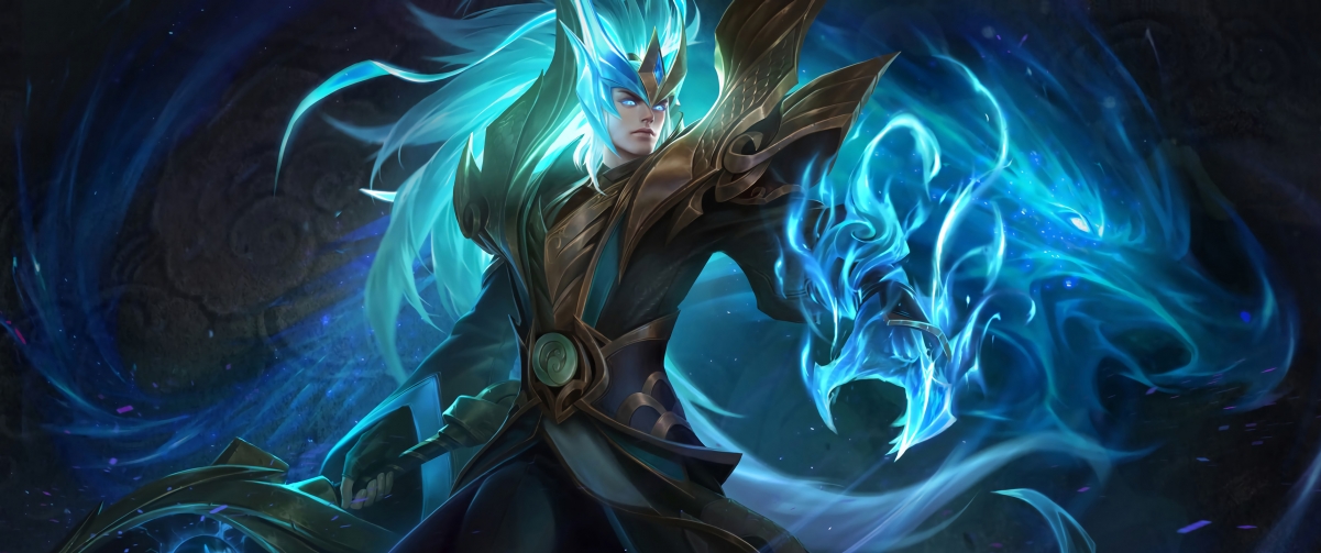 King of Glory Blue Dragon Zhi armor 3440x