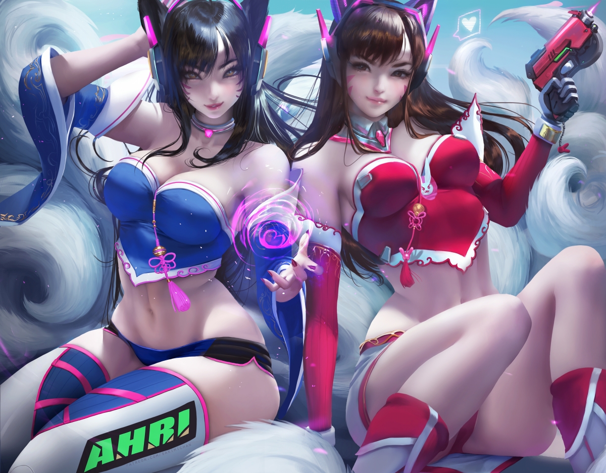 Overwatch sexy goddess dva raccoon