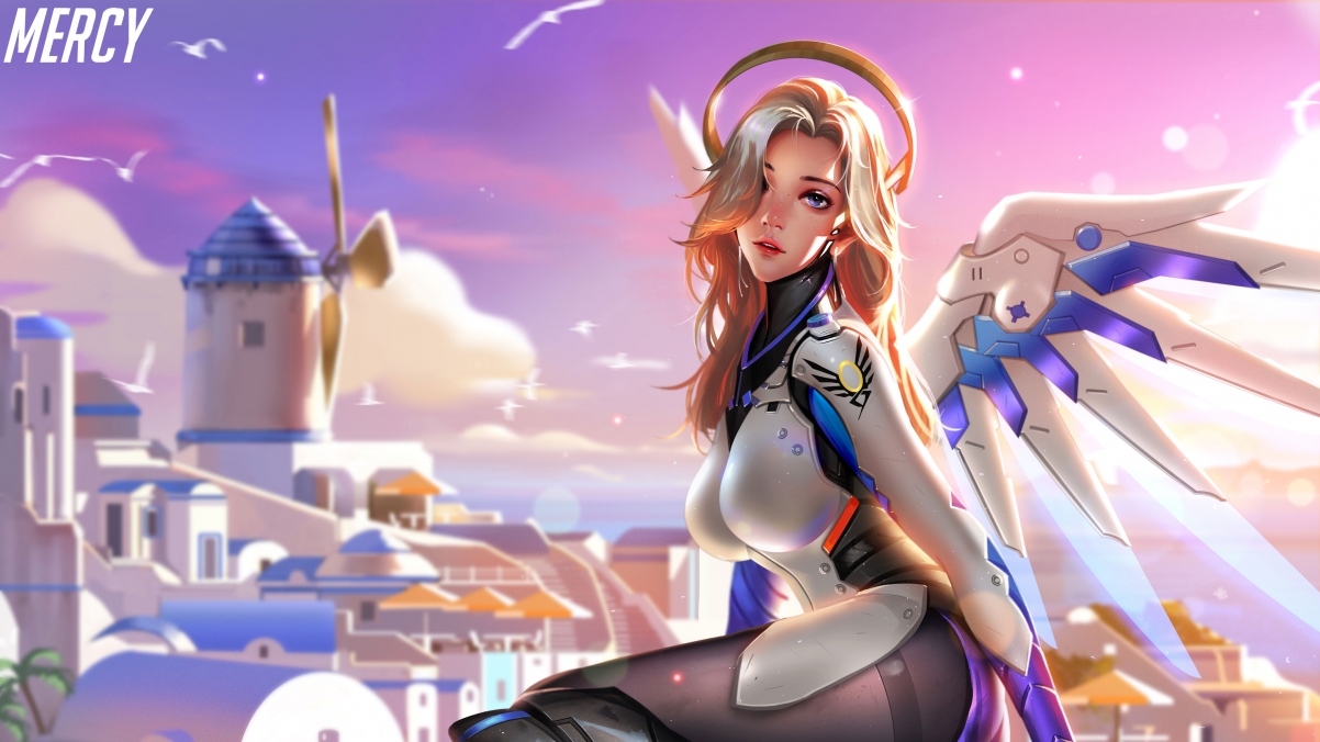 Overwatch Angel Painting 4K Tour