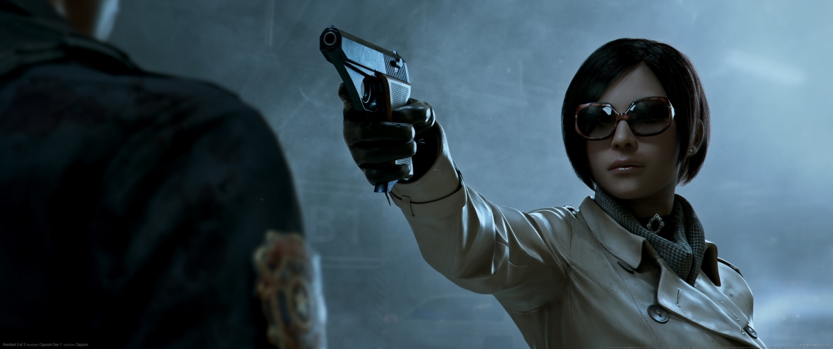 Resident Evil 2 with fish screen wallpaper 344