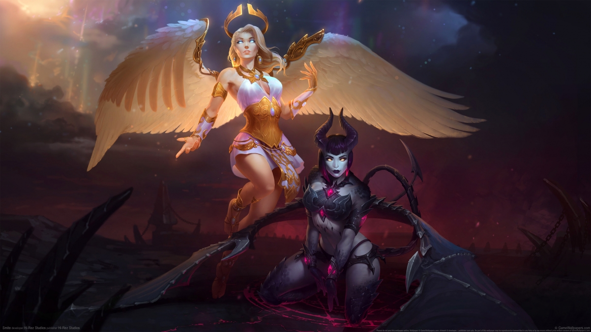 Smite 4k game wall