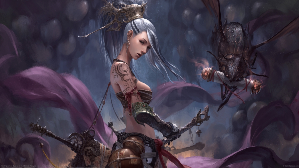 Demon Hunter 4K Wallpaper