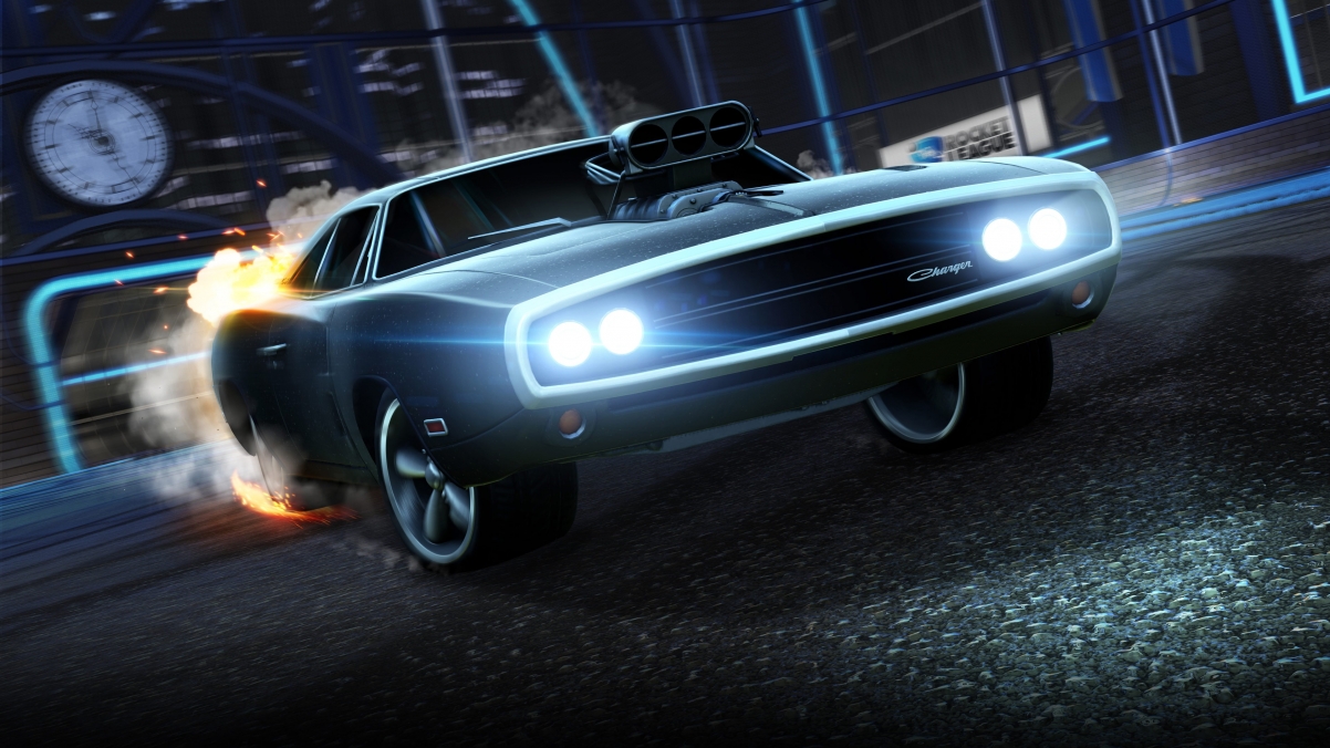 Rocket League Fast and Furious 4K Wall