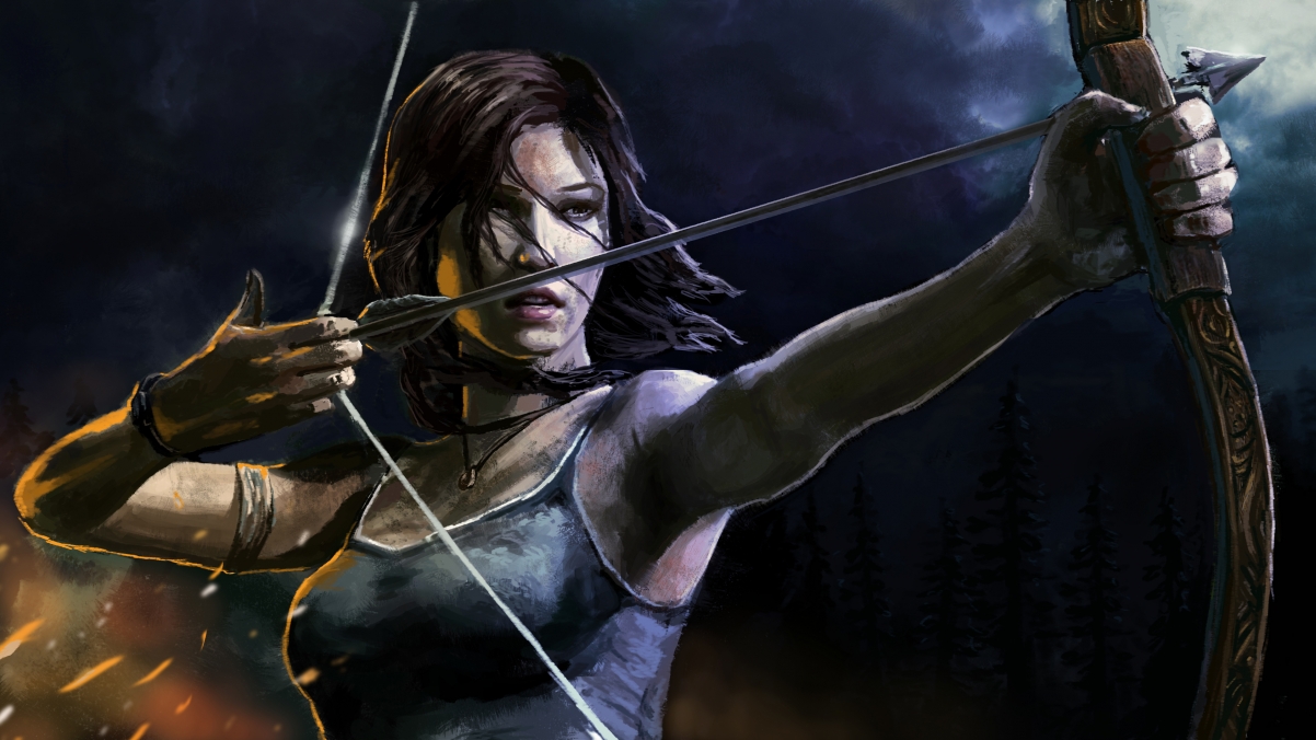 Tomb Raider, archer, sexy beauty
