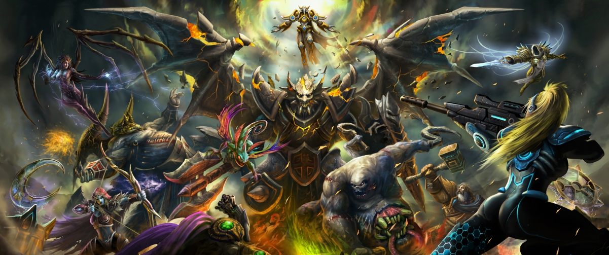 Heroes of the Storm Character Collection 3440x1