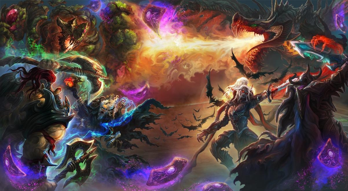 Map fantasy dragon sword axe art